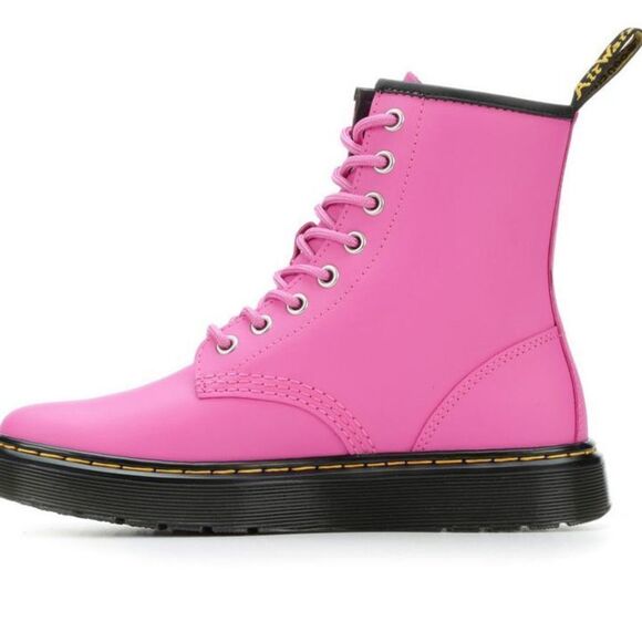 NEW -WOMEN'S DR. MARTENS ZAVALA COMBAT BOOTS- THRIFT PINK- Size 7 - Picture 3 of 10